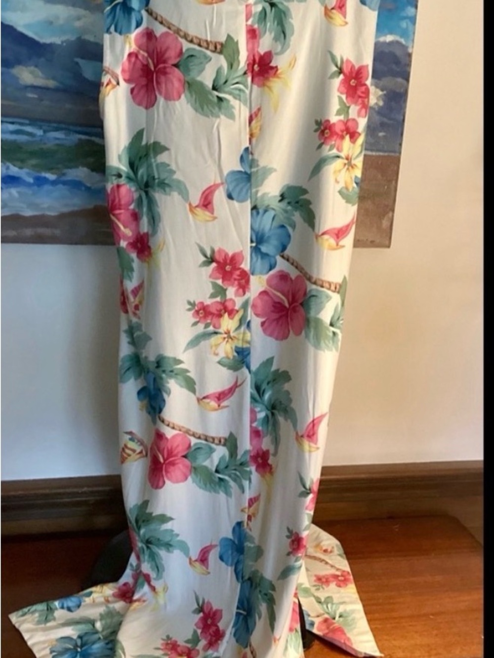 Tropical Classic Caribbean Joe Long Maxi Luau Sun Dress 2X - Picture 4 of 6